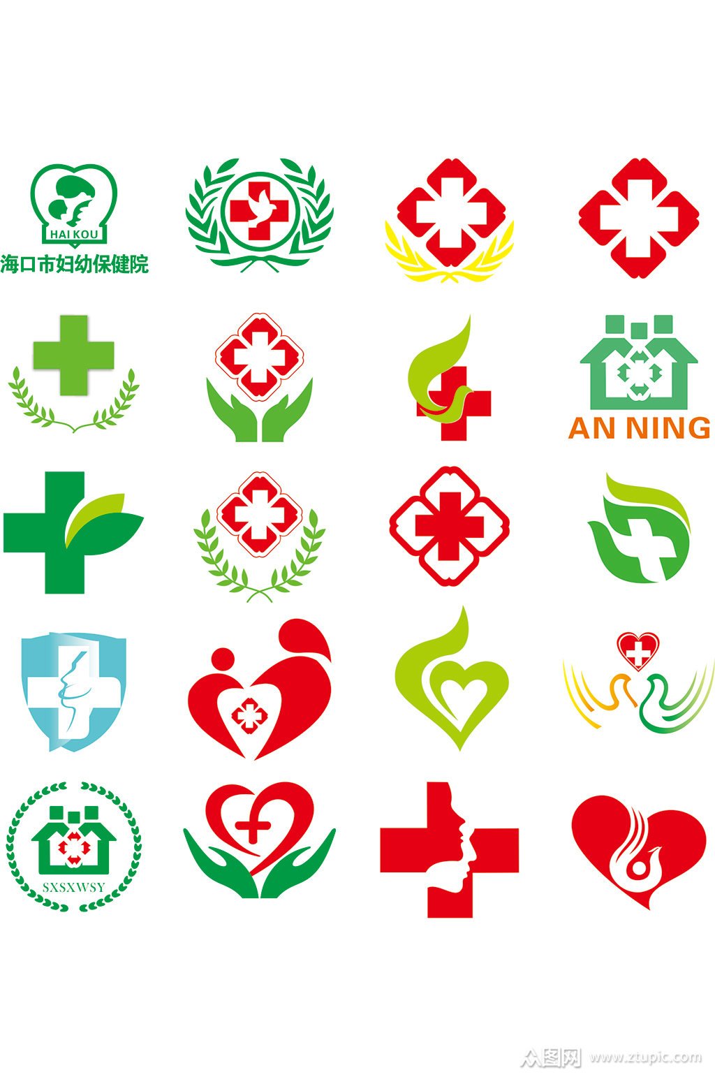 医疗相关标志矢量