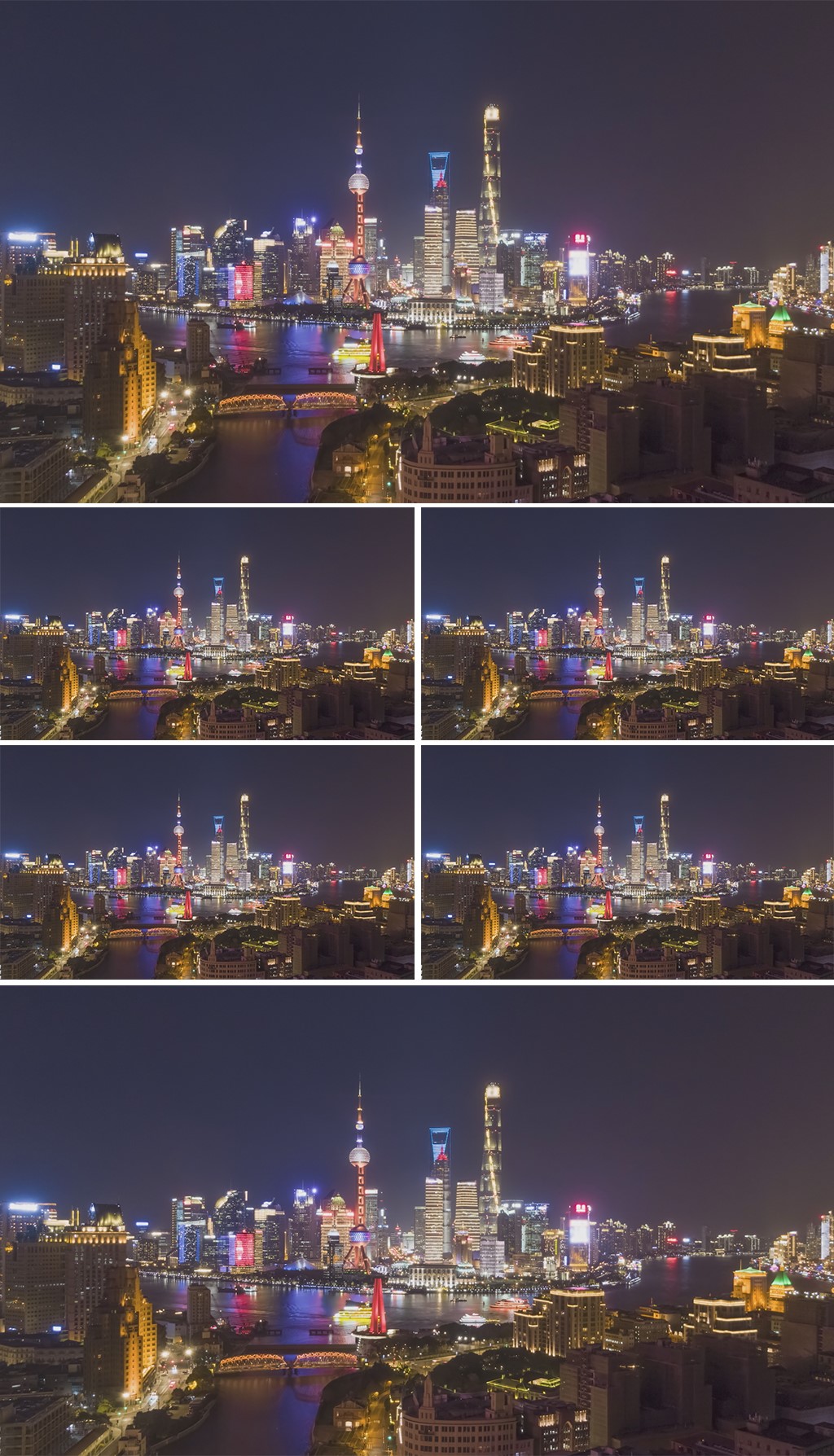 4K上海夜景動態(tài)航拍視頻素材