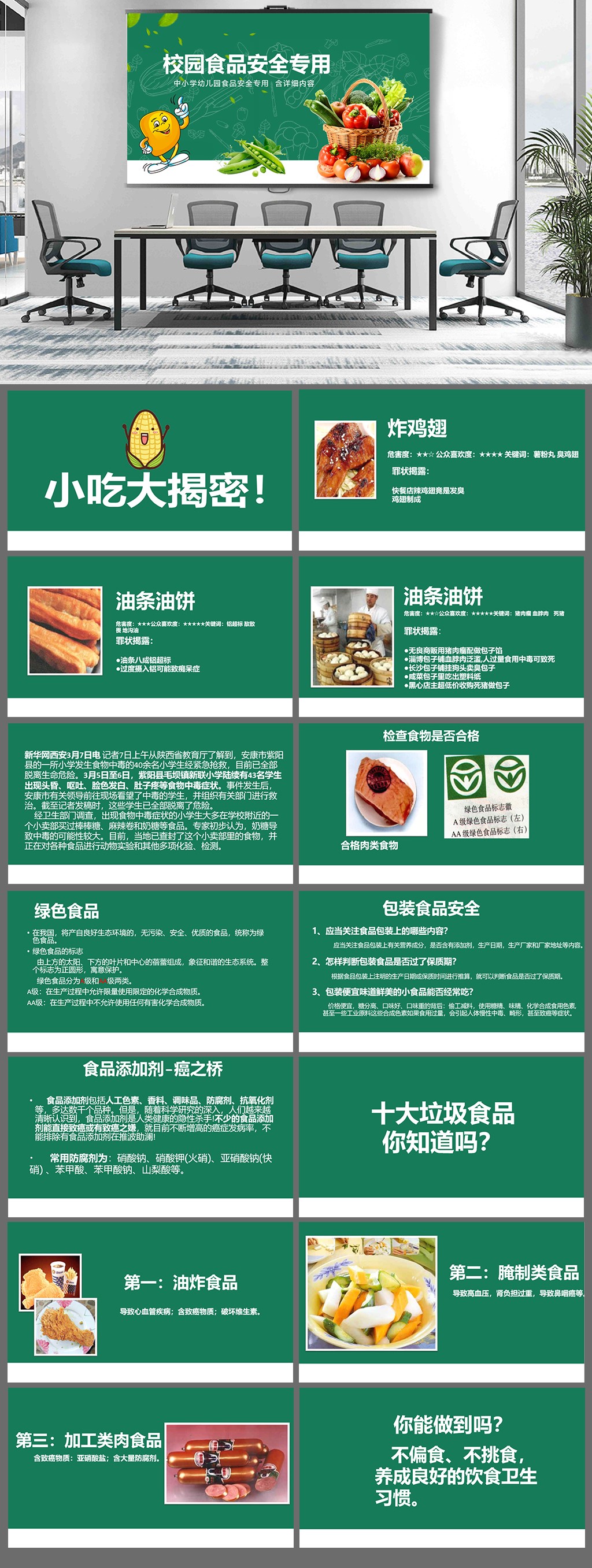 校园食品安全ppt素材