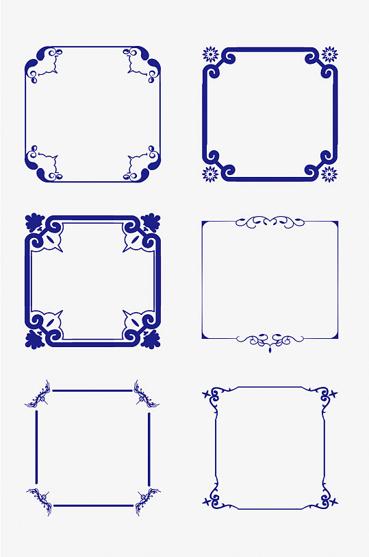 花纹边框素材矢量中式花纹边框移门雕花板中式古典花纹中式镂空古典