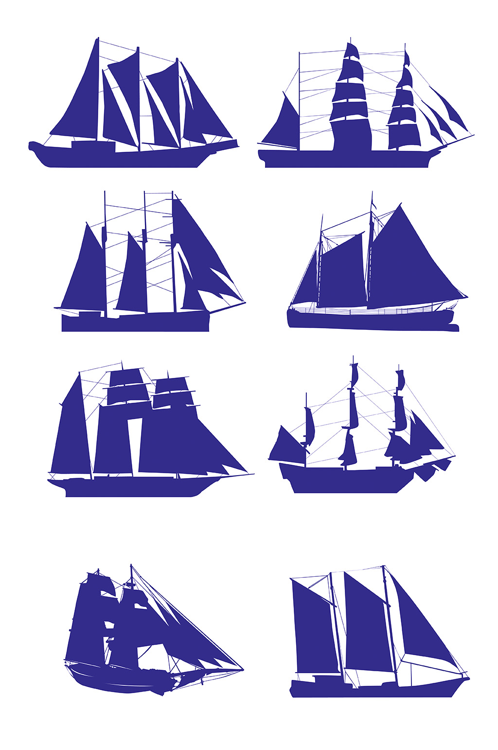 帆船设计图案大全图片图片