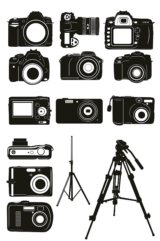 矢量相机元素图标