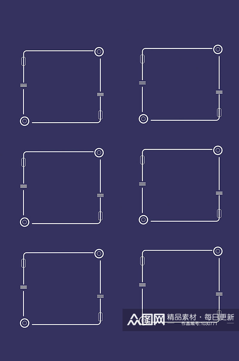 科技线框边框框架素材