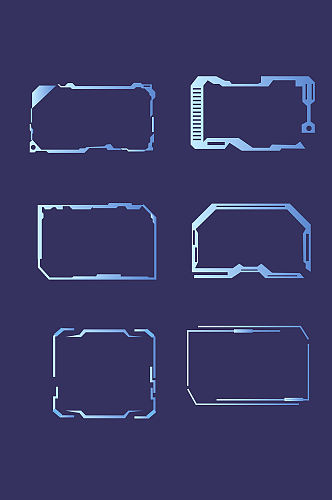 科技简约大气线条框架