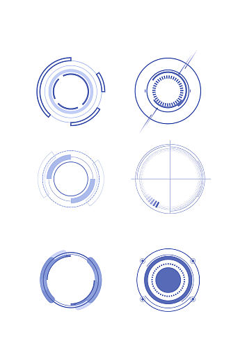 圆形现代科技框架边框