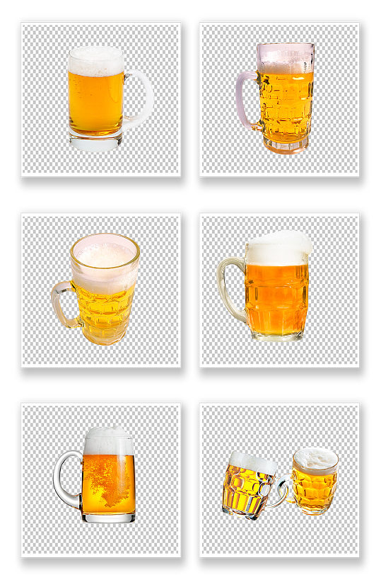 啤酒扎啤玻璃杯装啤酒