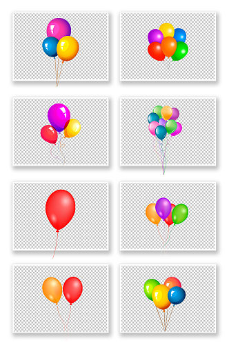 节日五颜六色气球装饰