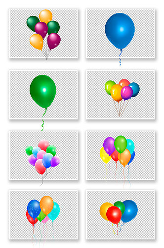 五颜六色节日气球