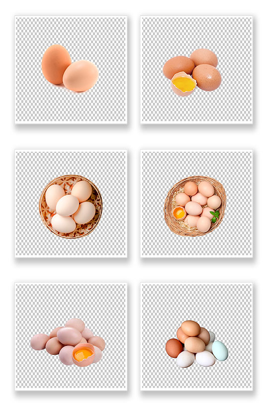 农家鸡蛋白色篮子鸡蛋