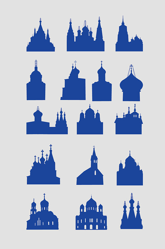 欧式矢量建筑风格元素