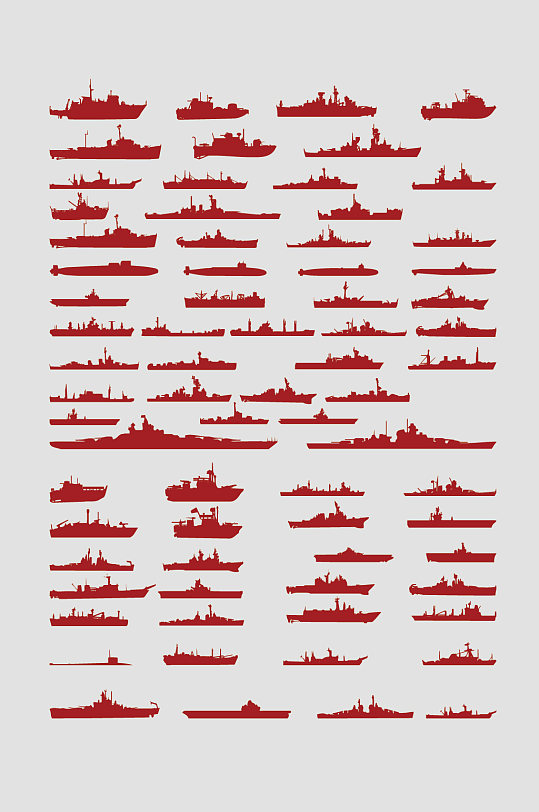 矢量各种类型船只