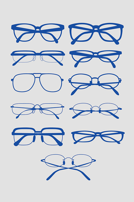 AI矢量眼镜眼镜框