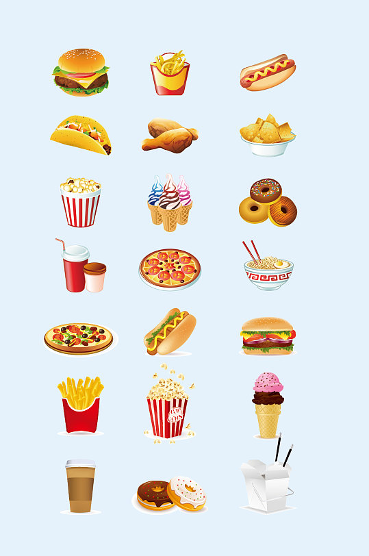 食物插画包装图片-食物插画包装效果图-食物插画包装设计素材下载-众