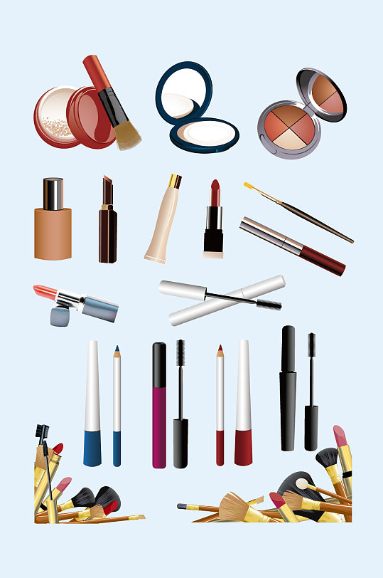 矢量化妆用品化妆品-众图网