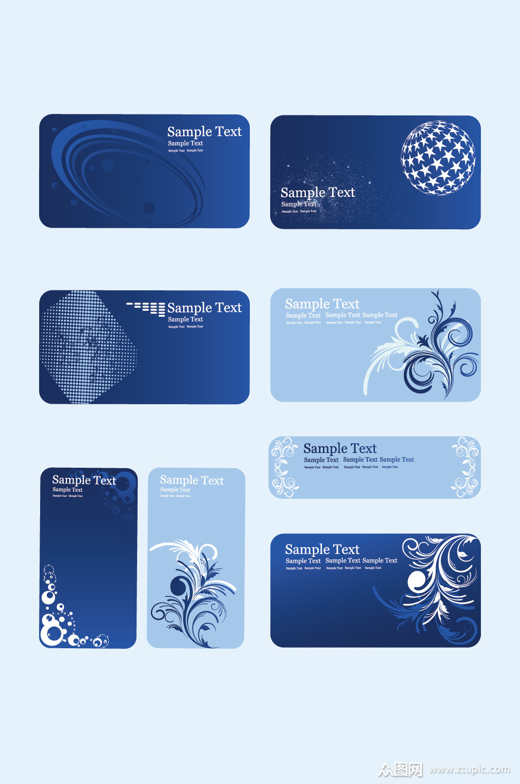 众图网独家提供矢量蓝色名片卡片模板素材免费下载,本作品是由往事&