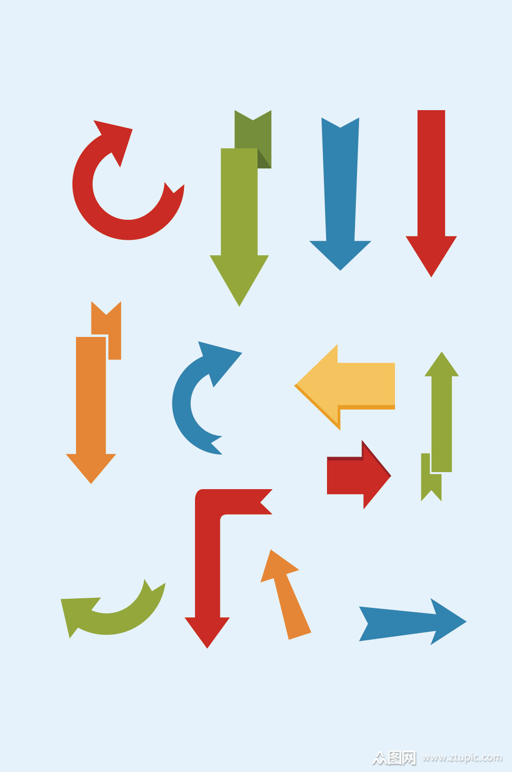 矢量标示箭头指示