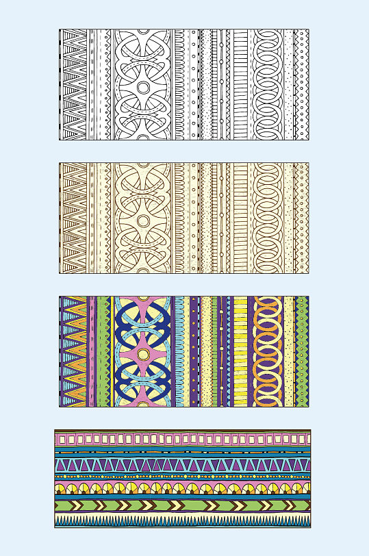 中式矢量花纹背景