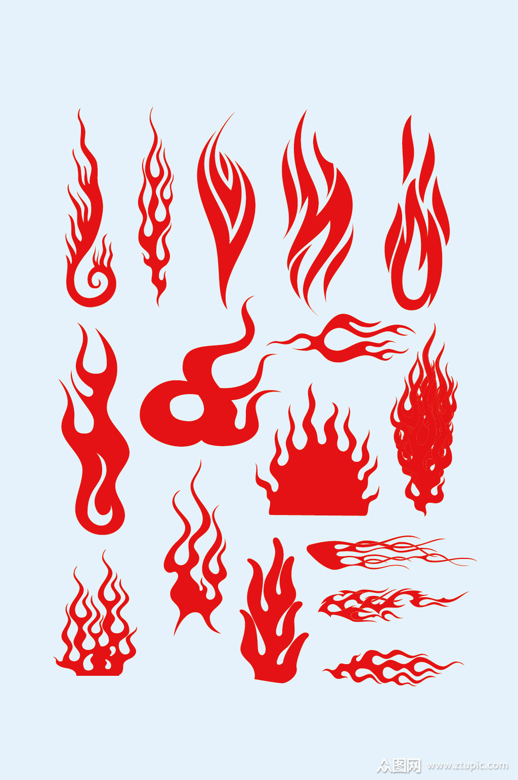 矢量创意火焰元素元素
