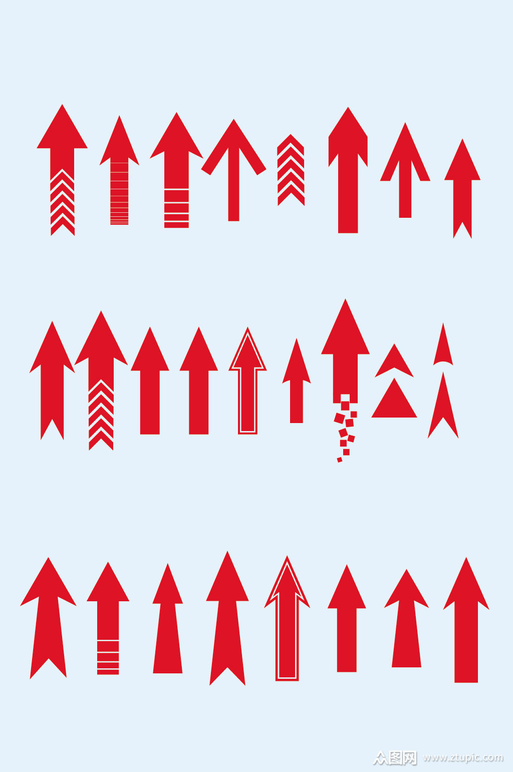 矢量指示标箭头标识素材