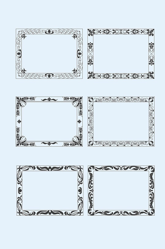 欧式方形边框素材_欧式方形边框模板_欧式方形边框设计图片免费下载