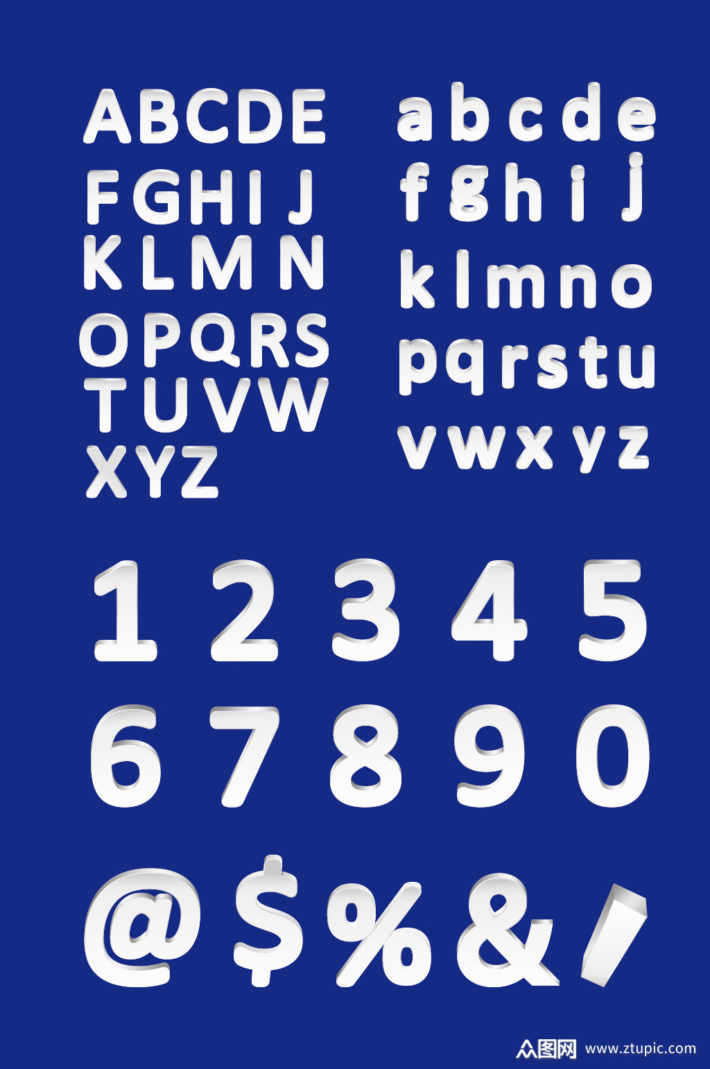 大小写英文字母数字模板下载-编号1230749-众图网
