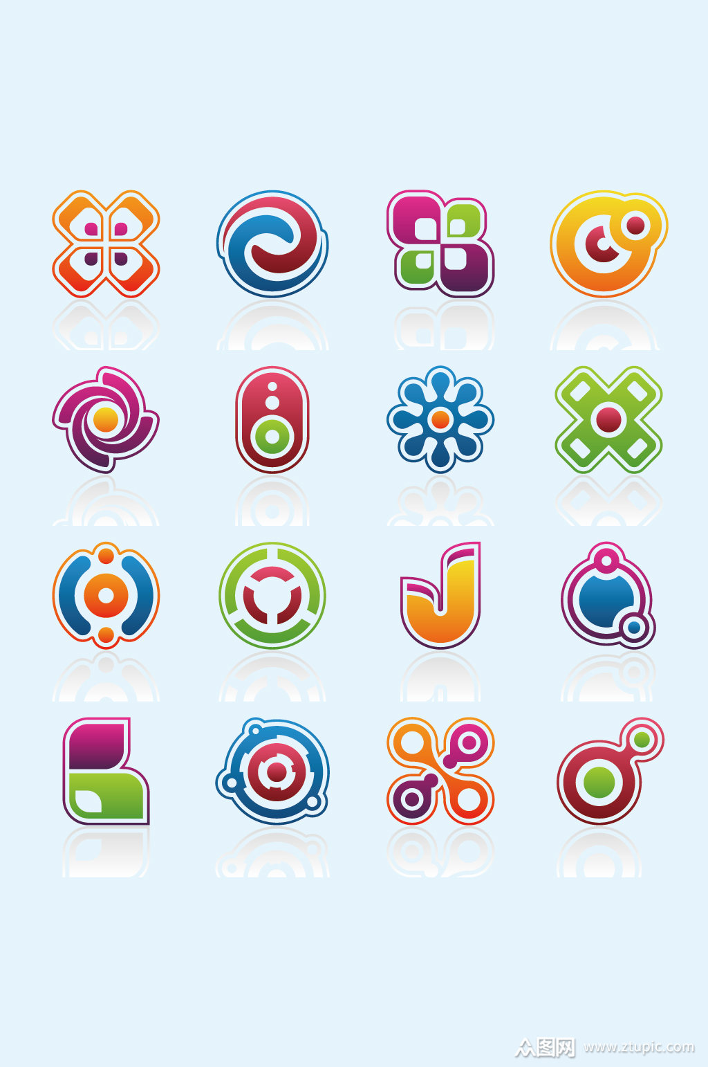 矢量个性logo标志元素素材