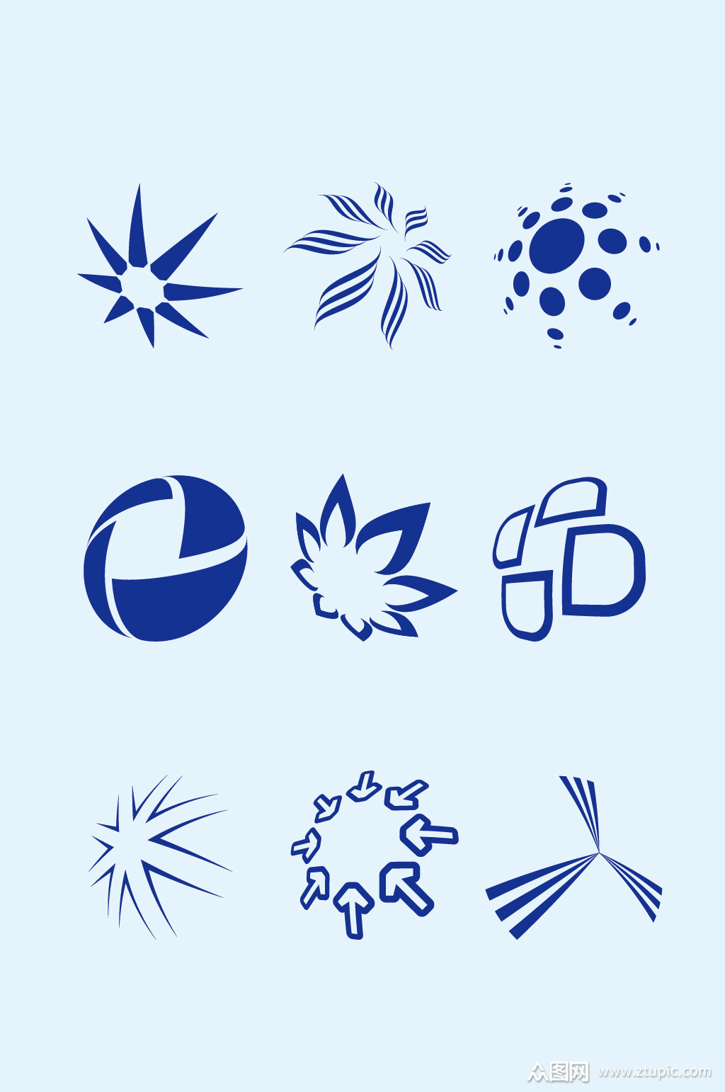 矢量个性标志logo元素