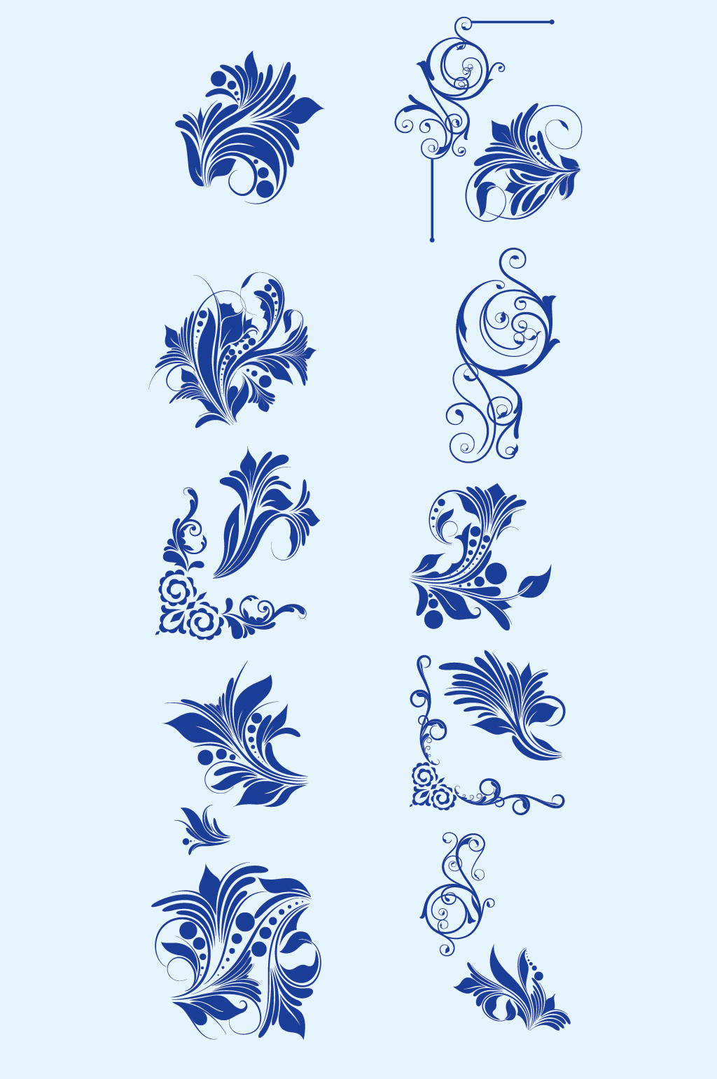 矢量欧式花纹花边