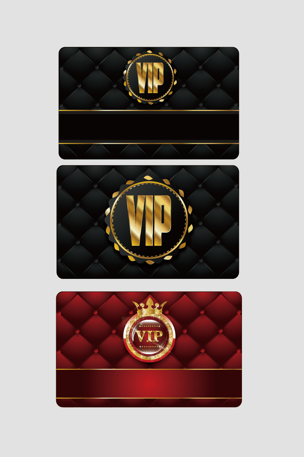 矢量高档VIP卡片素材
