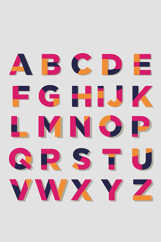 绚丽个性大写英文字母