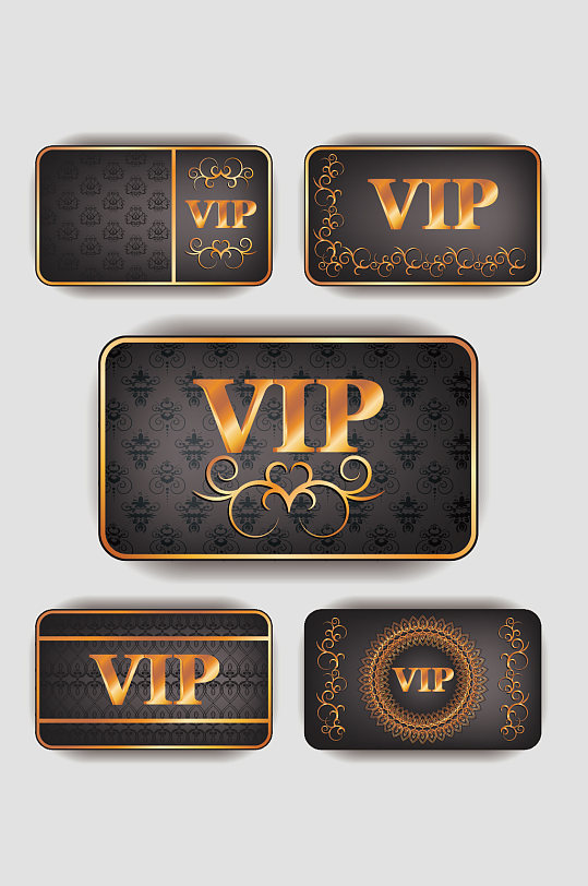 黑色高档商务vip卡名片图片-黑色高档商务vip卡名片设计素材-黑色高档