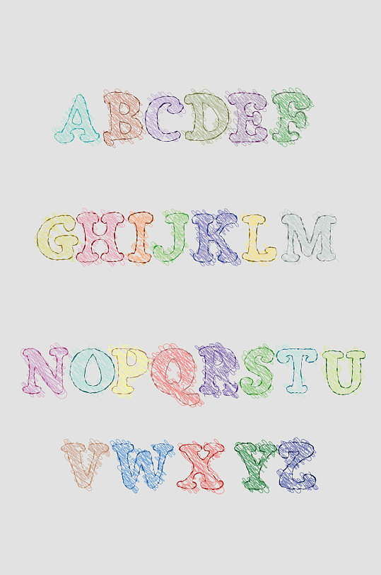 个性创意英文字母