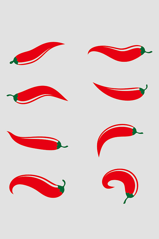 辣椒矢量图立即下载红色辣椒蔬菜食物元素辣椒手绘免抠元素立即下载新