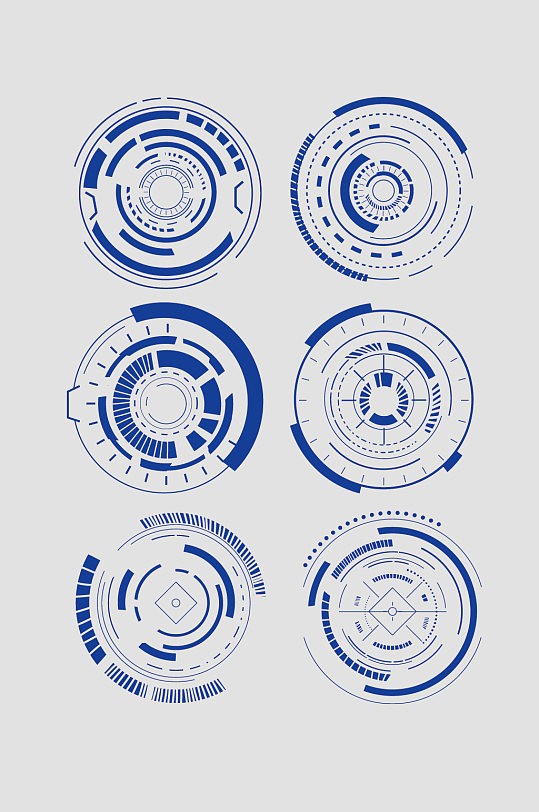 矢量圆形科技元素
