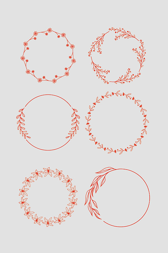 矢量中式圆形花边图片-矢量中式圆形花边素材下载-众图网