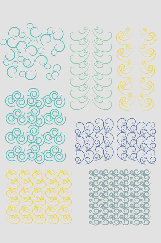 中式矢量花纹底纹