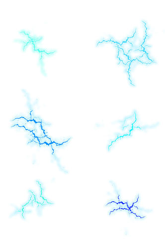 酷炫科技闪电元素