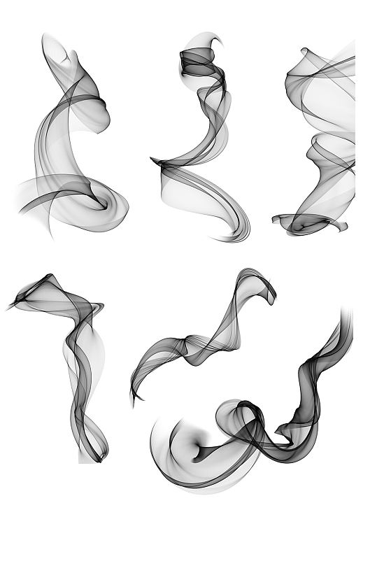 中式水墨风飘带元素