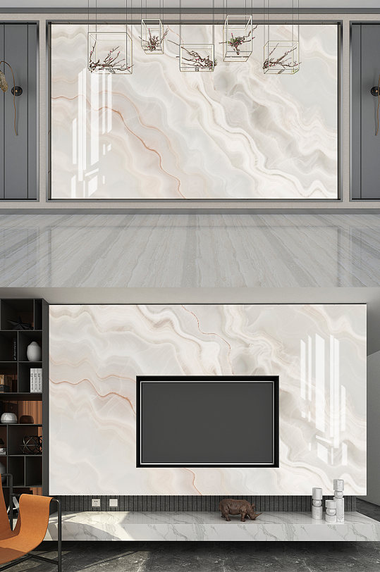 时尚简约大理石大理石纹背景墙-众图网