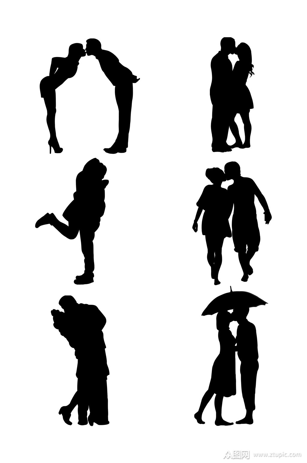 浪漫情侣夫妻人物元素素材