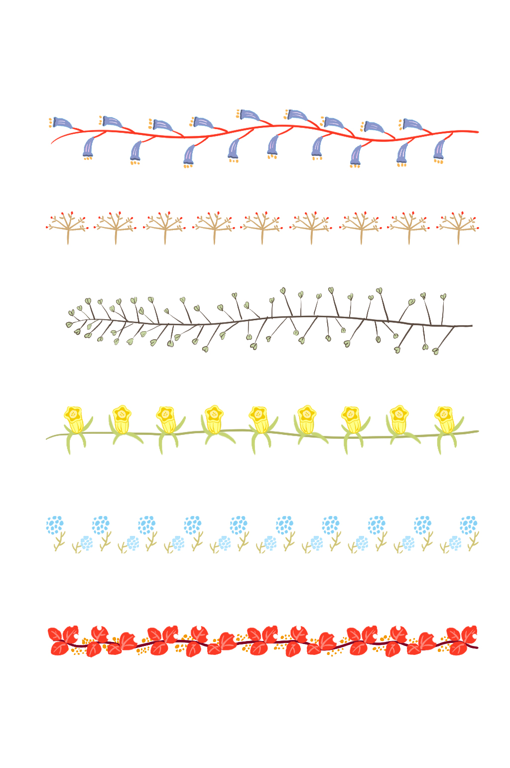 简约花纹花边隔断元素素材