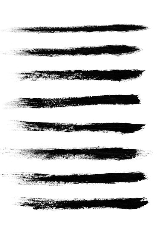 水墨中式墨迹笔触元素