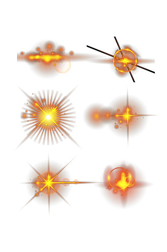 酷炫简约光效光晕元素