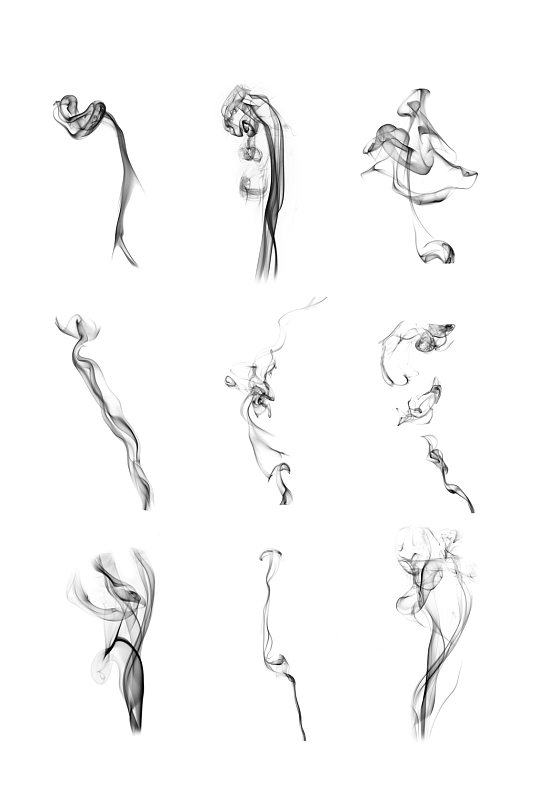 简约酷炫墨水水墨飘带元素