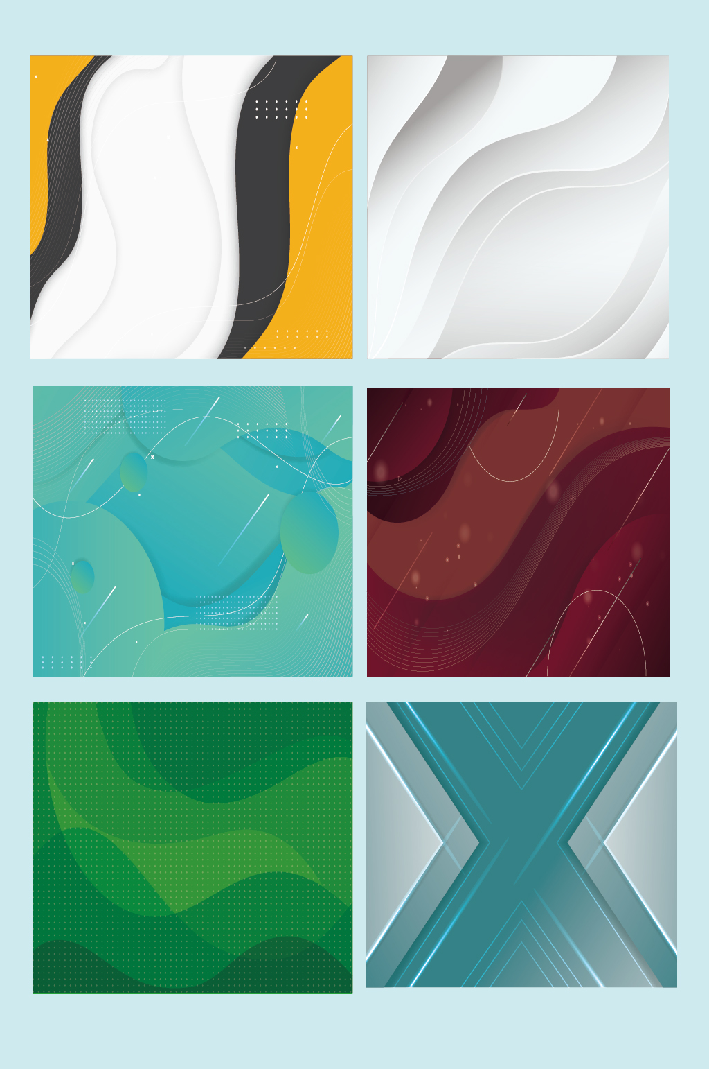 ai矢量简约绚丽花纹展板背景素材