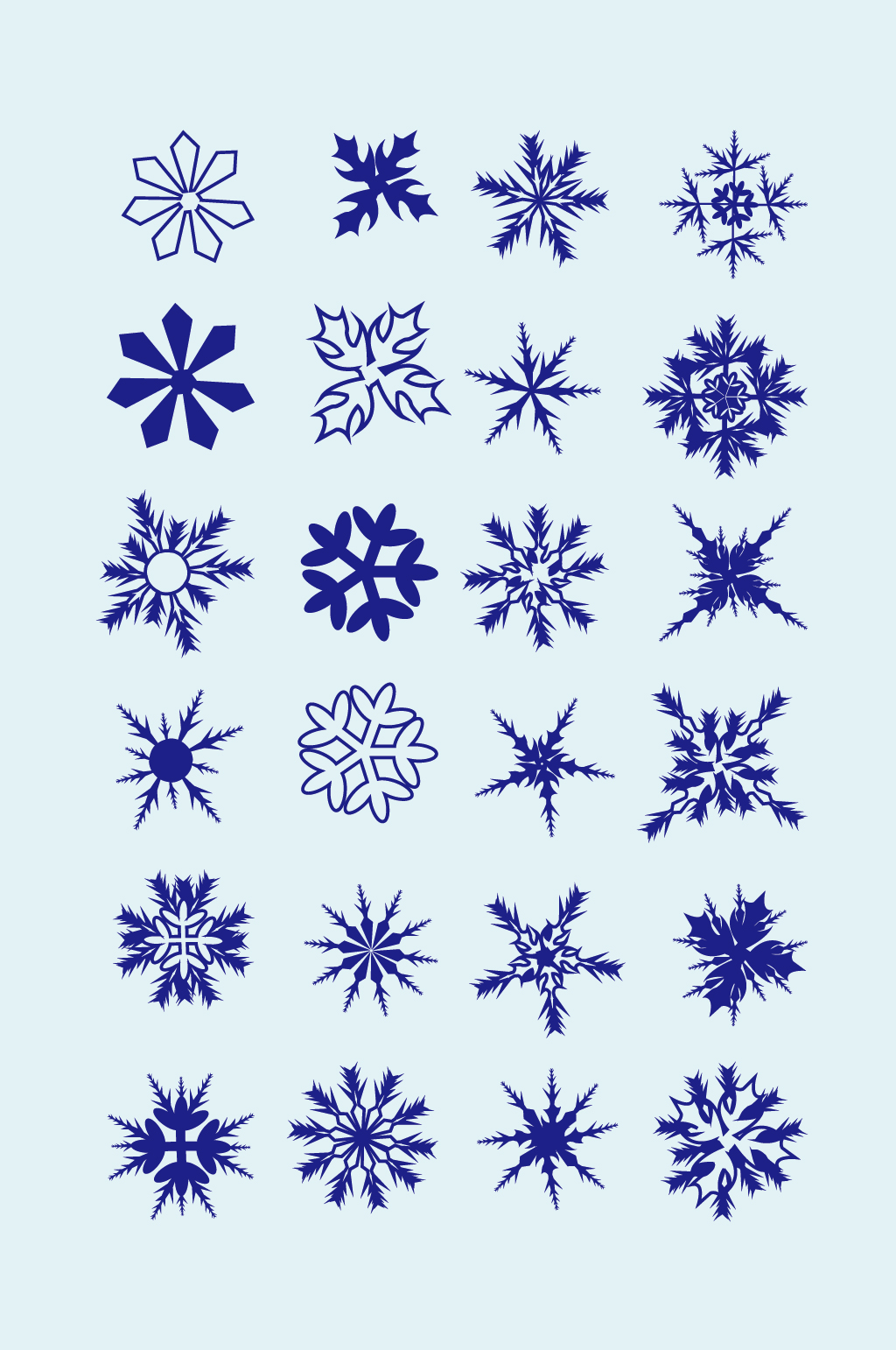 传统雪花纹样图片
