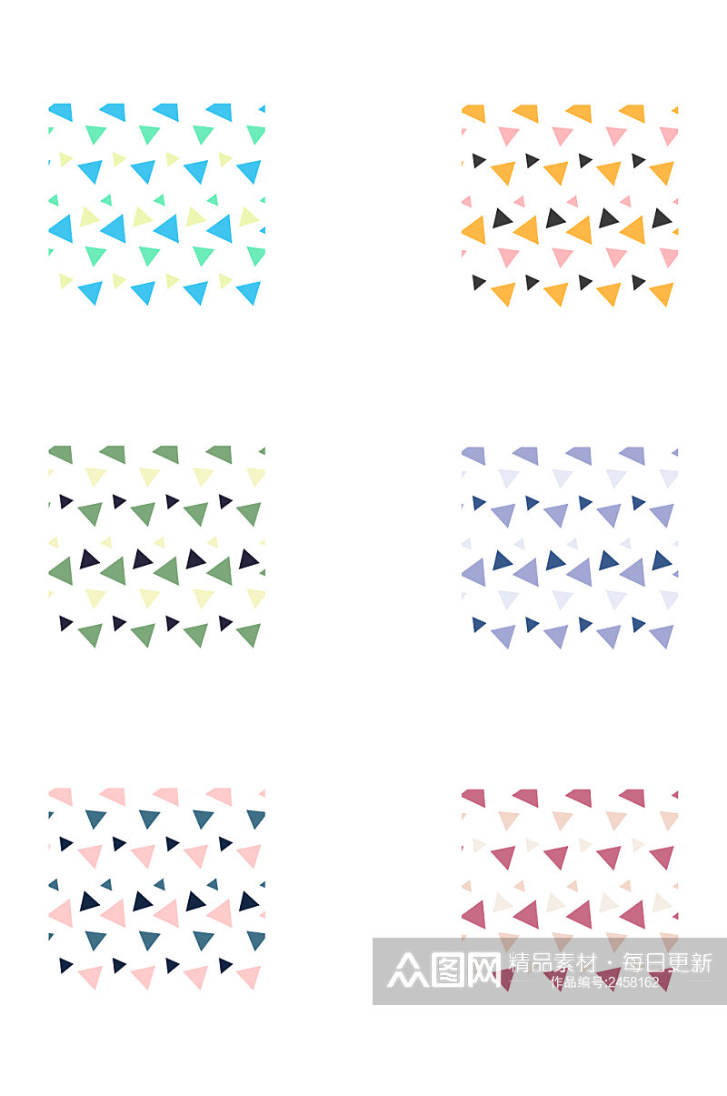AI矢量三角形几何背景素材