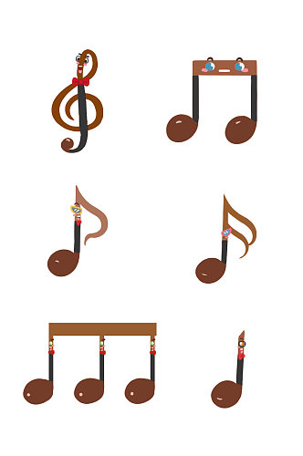 简约音乐符号音符元素