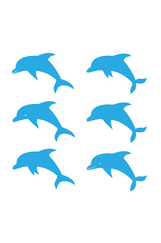 AI矢量手绘海豚