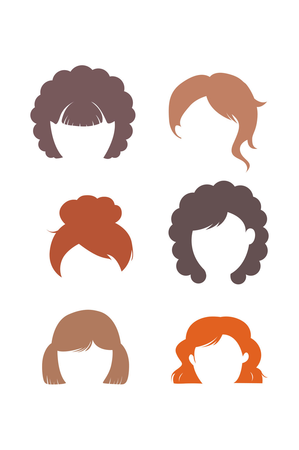立即下载16款女子发型设计矢量图综合排列热门下载最新上传更多格式